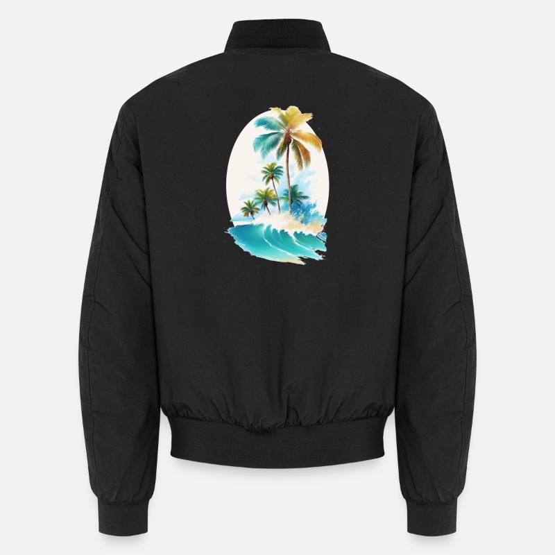 Aloha - Unisex Bomberjacke - Schwarz