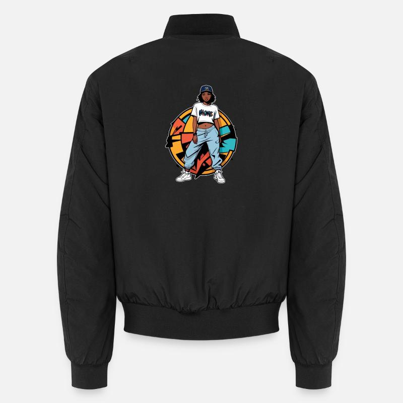 B-Girl Graffiti - Unisex Bomber Jacket - black