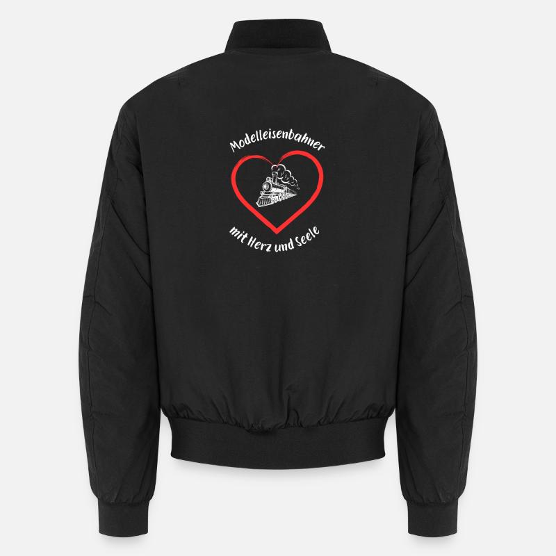 Modelleisenbahner - Unisex Bomberjacke - Schwarz