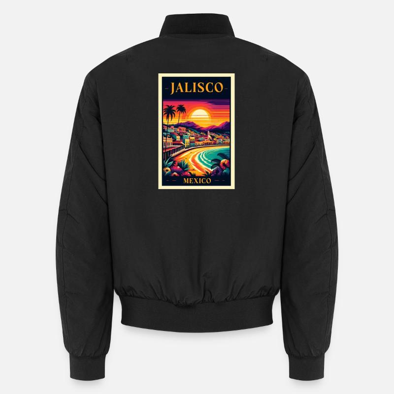 Jalisco Mexico sunset design Unisex Bomber Jacket