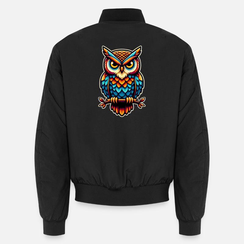 Eule Unisex Bomberjacke