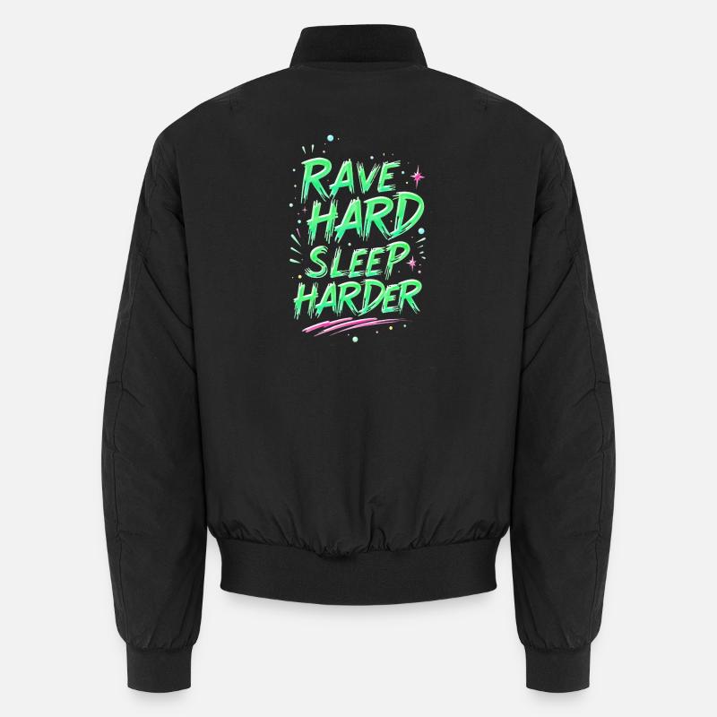 Motivational Lighting Rave Neon Unisex Bomber Jacket