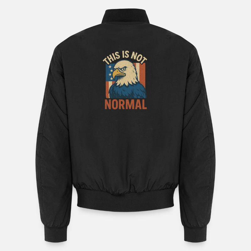 Kein normaler Patriot Eagle - Unisex Bomberjacke - Schwarz