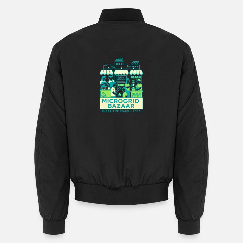 Microgrid Bazaar - Unisex Bomberjacke - Schwarz