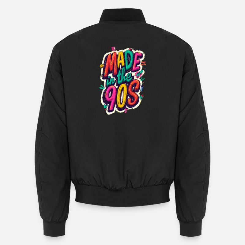 Made in the 90s - Unisex Bomber Jacket - black
