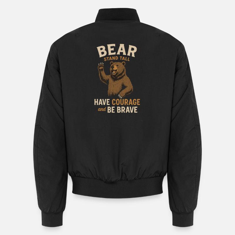 Devise de l’ours pour les braves Bomber unisexe