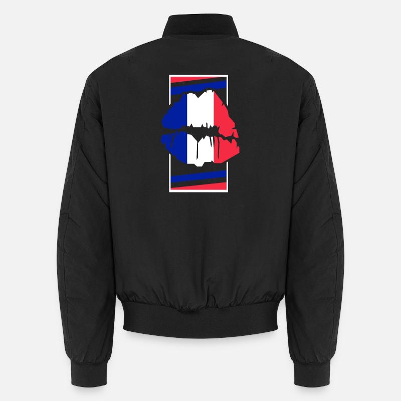 France - Unisex Bomber Jacket - black