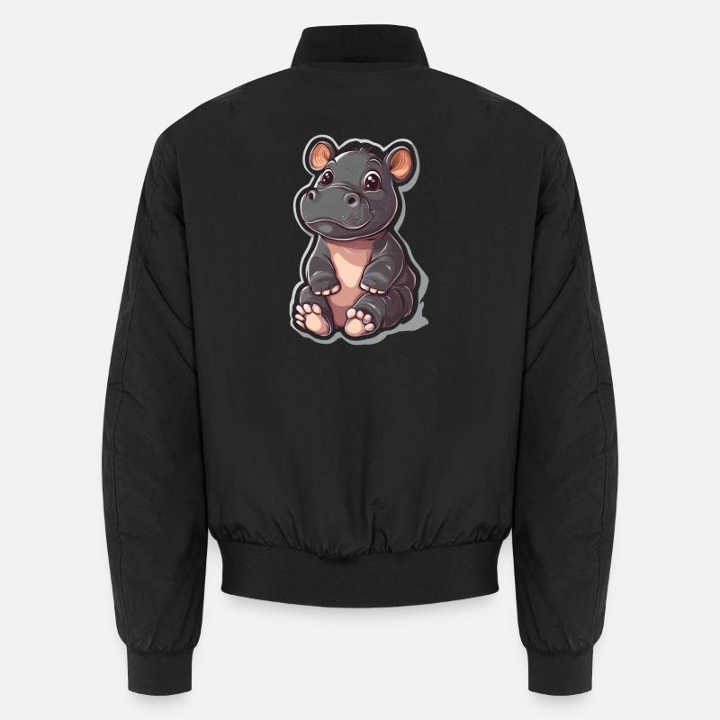 Hippopotamus Unisex Bomber Jacket