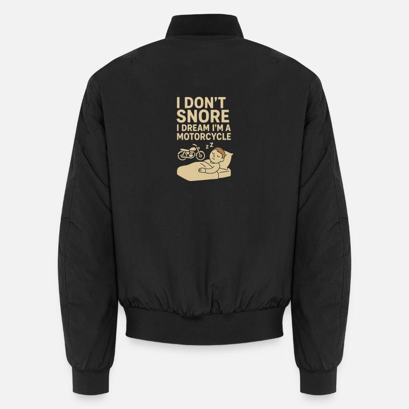 Motorräder schnarchen Unisex Bomberjacke