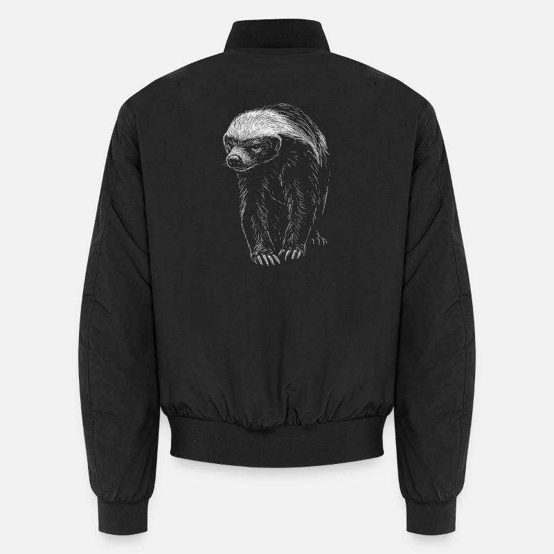 Honigdachs - Unisex Bomberjacke - Schwarz