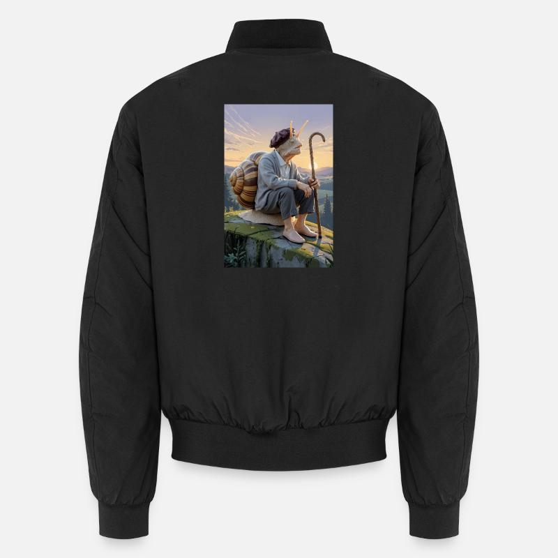 Uralte humanoide Schnecke - Unisex Bomberjacke - Schwarz