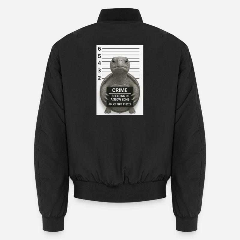 Turtle – Too fast for the territory Unisex Bomber Jacket