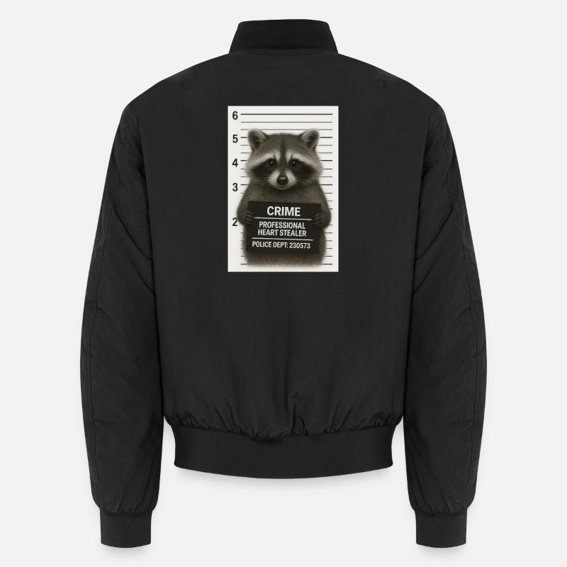 Waschbär – Herzklau mit System Unisex Bomberjacke