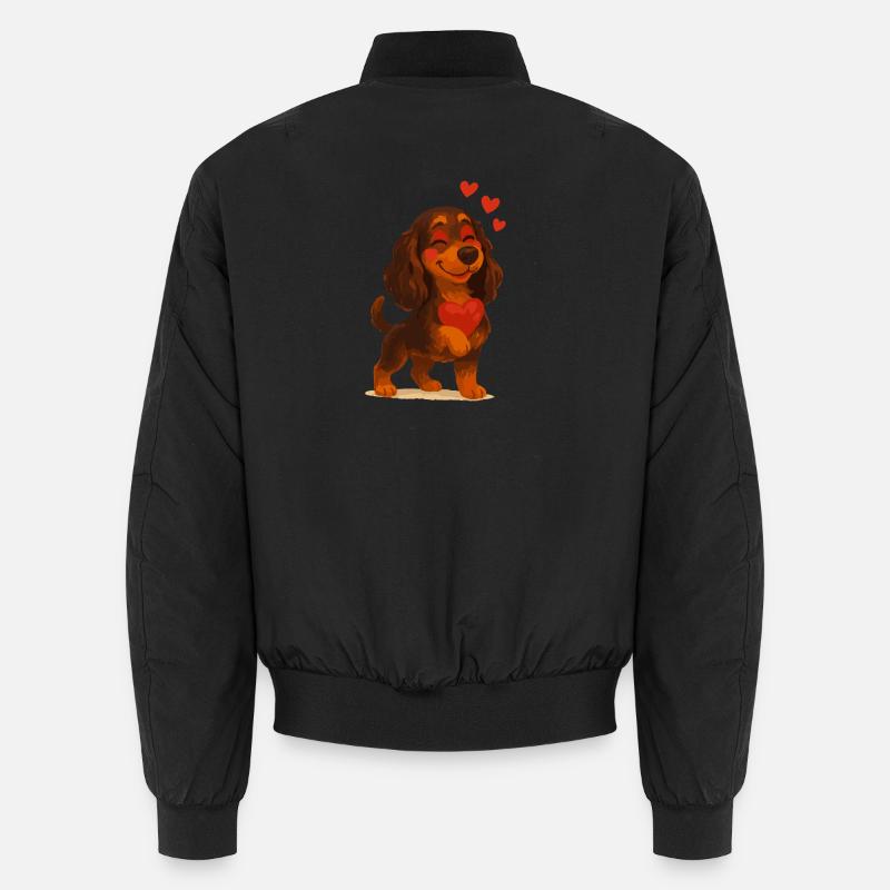 Cocker Spaniel verliebt Unisex Bomberjacke