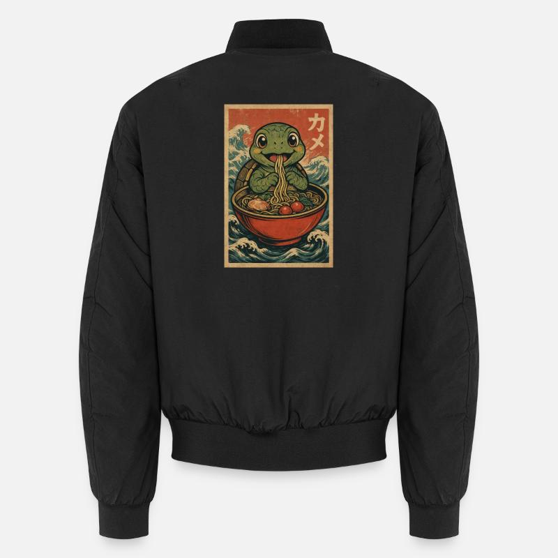 Kame Ramen Vintage Wave Bomber unisexe