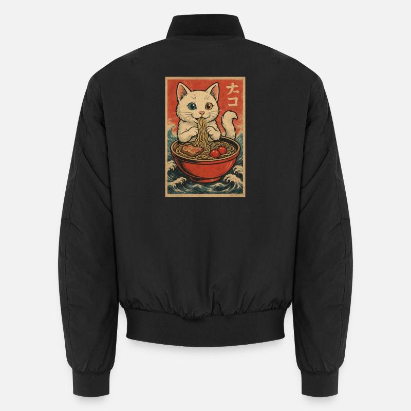 Cadres pour chat Ukiyo-E rétro Bomber unisexe