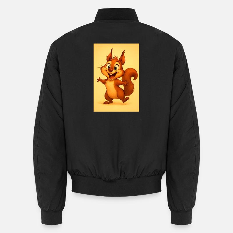 Sunny playful squirrel Unisex Bomber Jacket