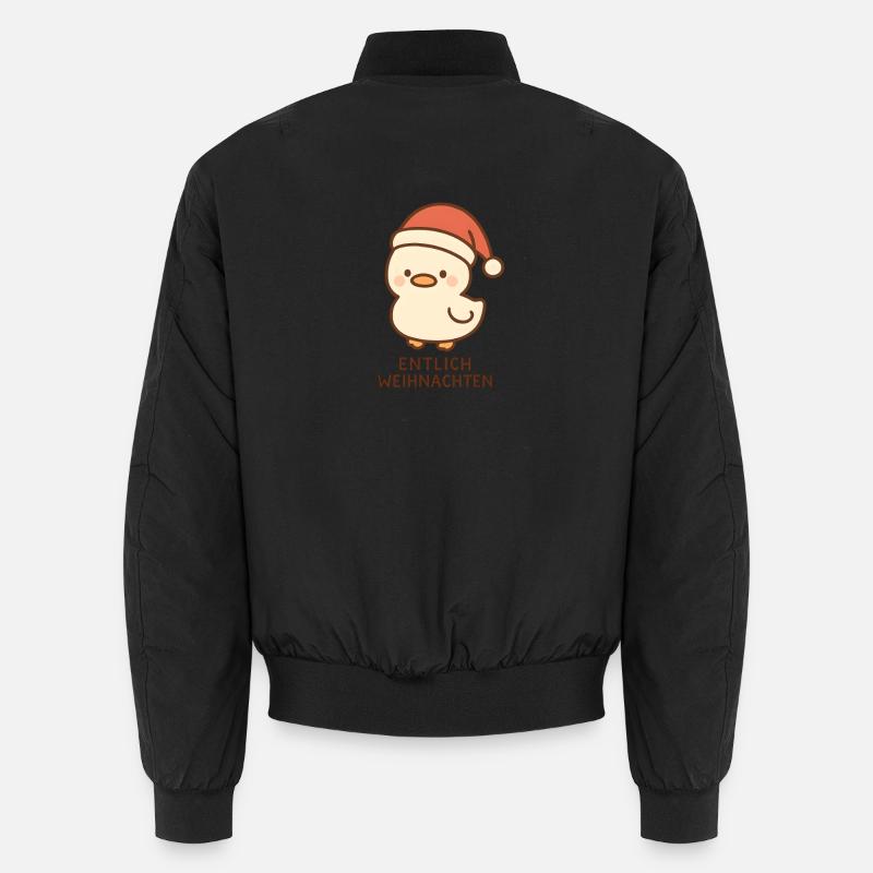 entlich weihnachten Unisex Bomberjacke