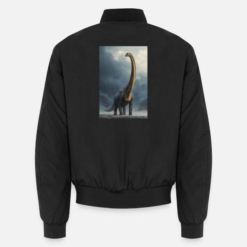 Dawn Sauropod in Mist - Unisex Bomber Jacket - black