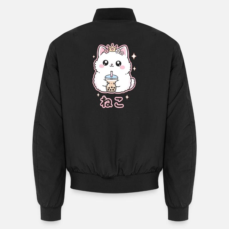 Reine des chats au bubble tea Bomber unisexe