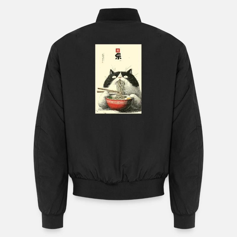Neko-Nudelfest - Unisex Bomberjacke - Schwarz