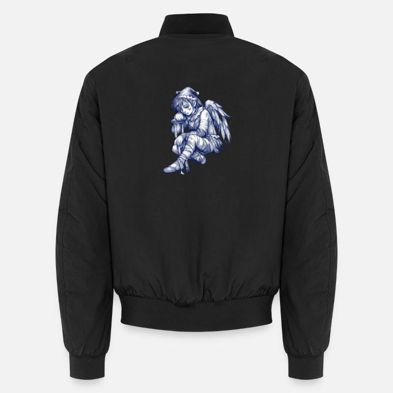 Ange Bleu Triste - Bomber unisexe - noir