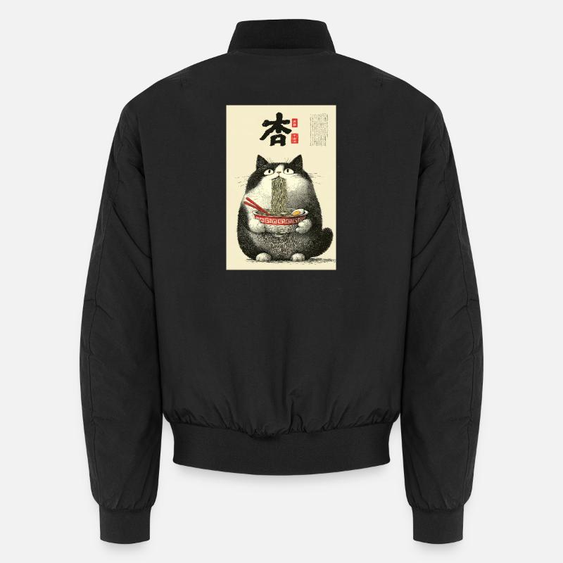 Bol ukiyo-e Noodle Cat Bomber unisexe