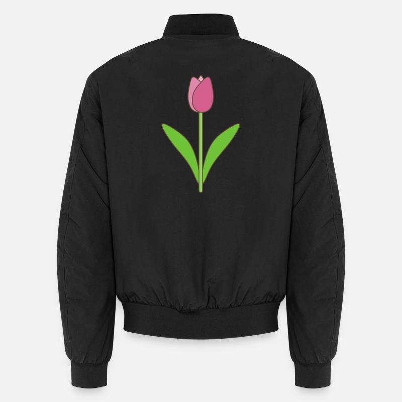 Tulip Bloom Rose Bomber unisexe