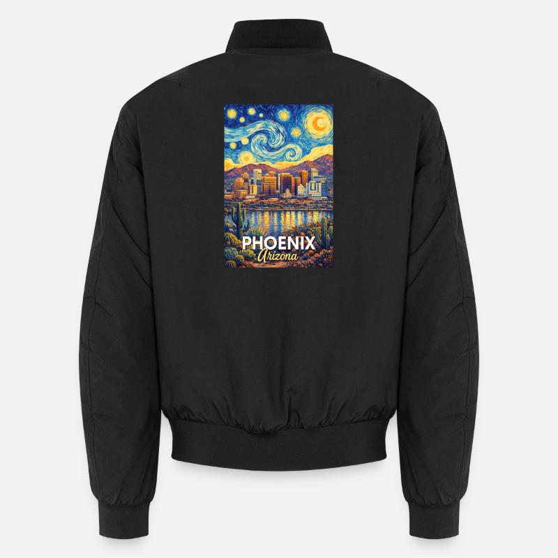 Phoenix, Arizona - Unisex Bomber Jacket - black