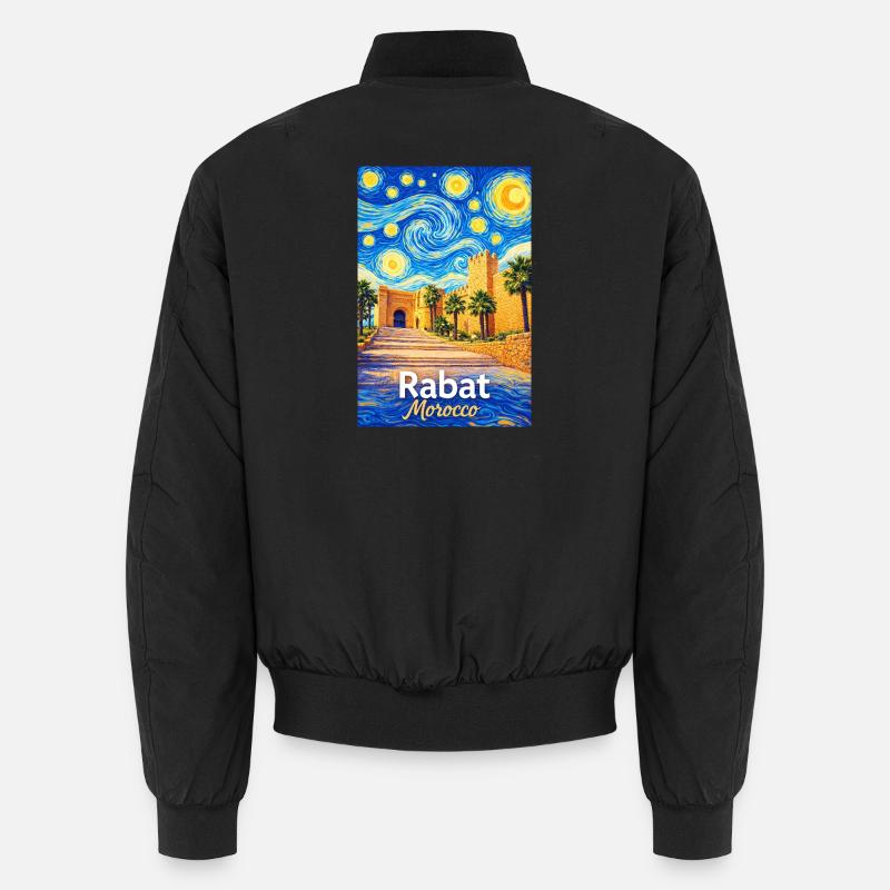 Rabat Morocco Starry Night Unisex Bomberjacke