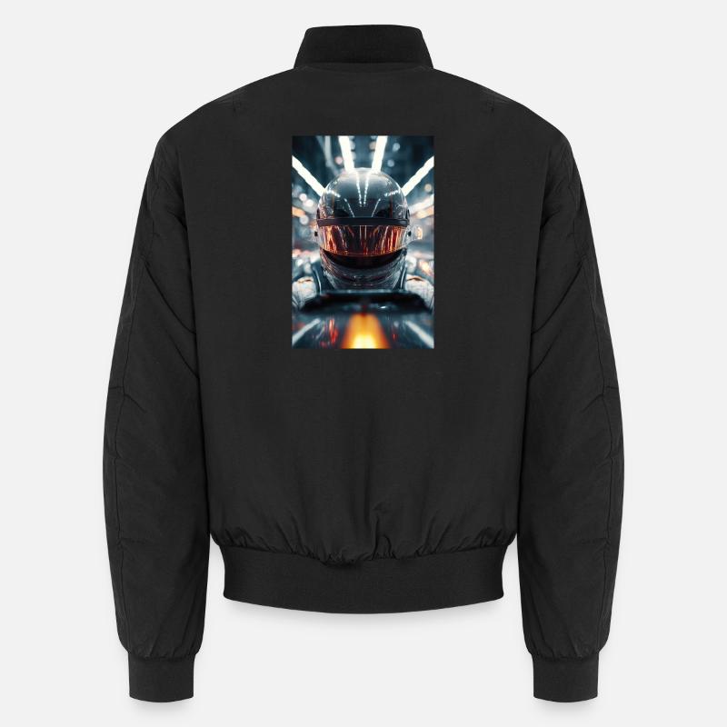 Neon Racer Helm Unisex Bomberjacke