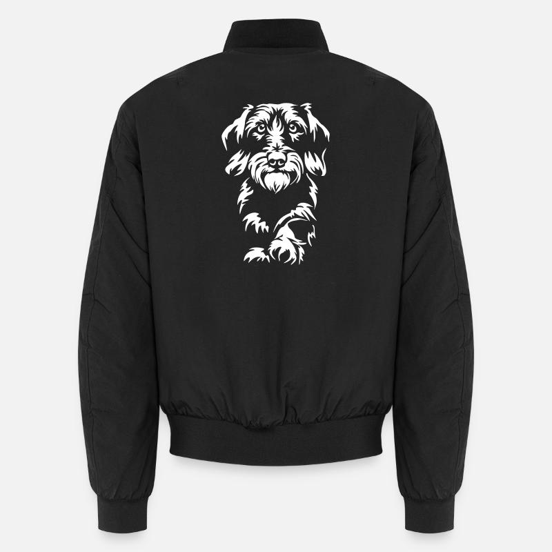 Dachshund "Black Edition" - Unisex Bomber Jacket - black