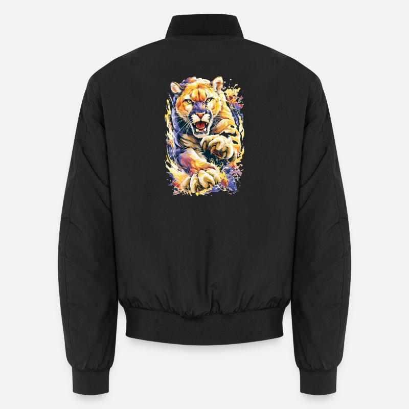 Chat sauvage - Bomber unisexe - noir