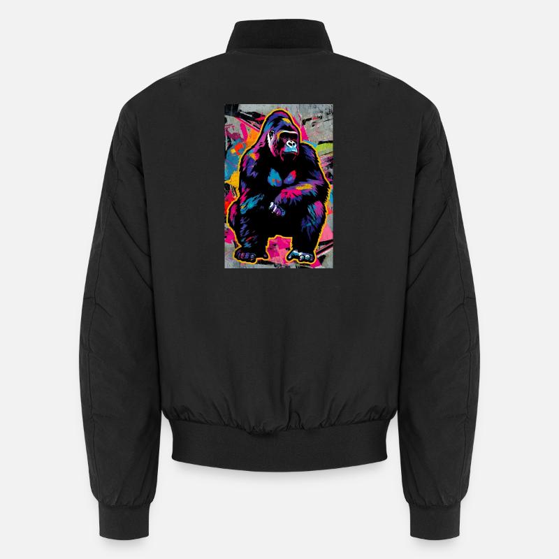 gorilla - Unisex Bomber Jacket - black