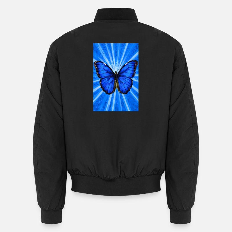 butterfly - Unisex Bomber Jacket - black