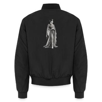 tödlicher Blick - Unisex Bomberjacke - Schwarz - Hinten - AI Model Male 185 light (185cm)