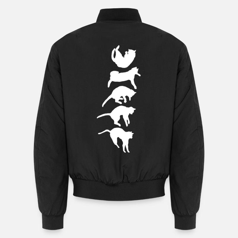 Réflexe de redressement du chat qui tombe Bomber unisexe