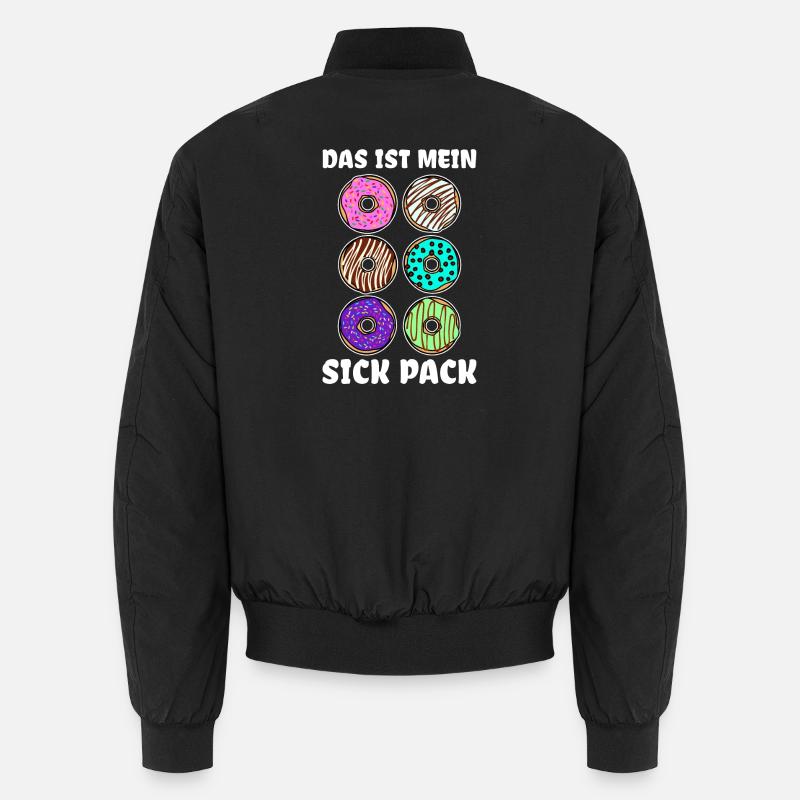 Lecker Naschen Donut Süßigkeiten Statement Unisex Bomberjacke