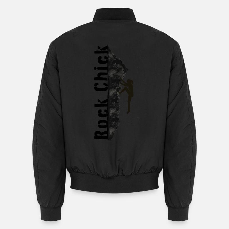 Rock Chick - Wandern, Klettern, Berge Spruch Unisex Bomberjacke