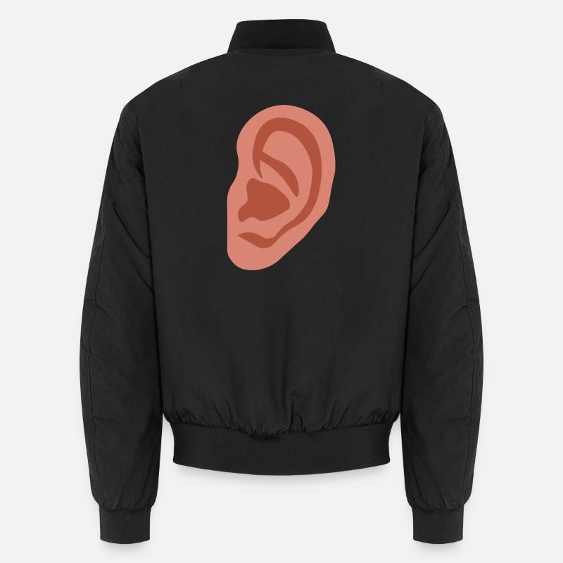 Großes Ohr - Unisex Bomberjacke - Schwarz