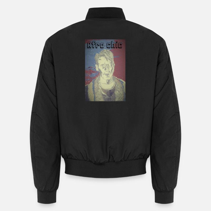 Afro chic - Unisex Bomber Jacket - black