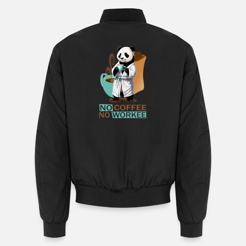 Panda mit Bademantel Unisex Bomberjacke