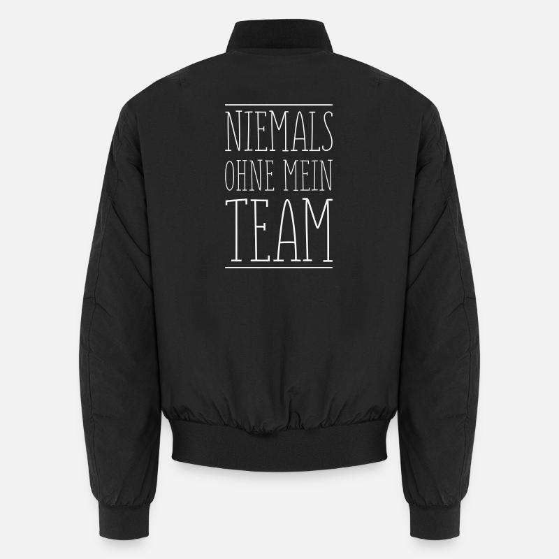 My Team - Unisex Bomber Jacket - black