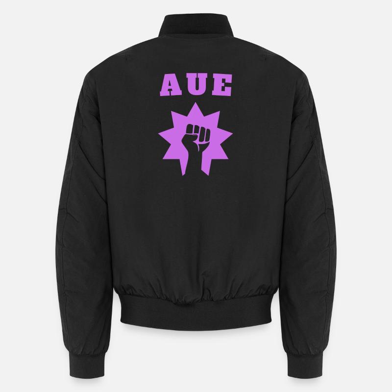 Aue - Unisex Bomberjacke - Schwarz