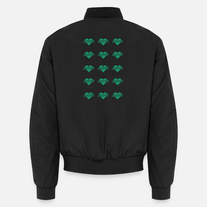 I LOVE LUCERNE Heart Pattern Unisex Bomber Jacket