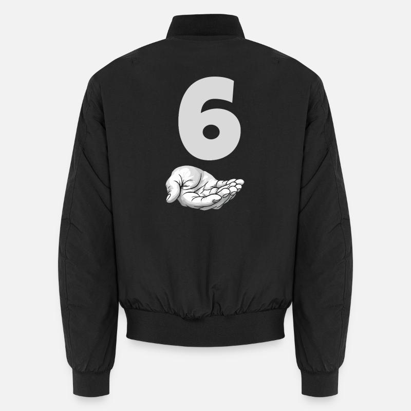 Funny Six Meme Hand Gen Alpha Joke Unisex Bomber Jacket
