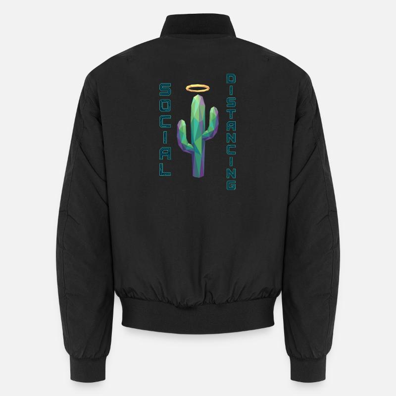 Social Distancing Kaktus Unisex Bomberjacke