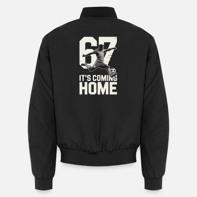 67 – Soccer - Unisex Bomber Jacket - black