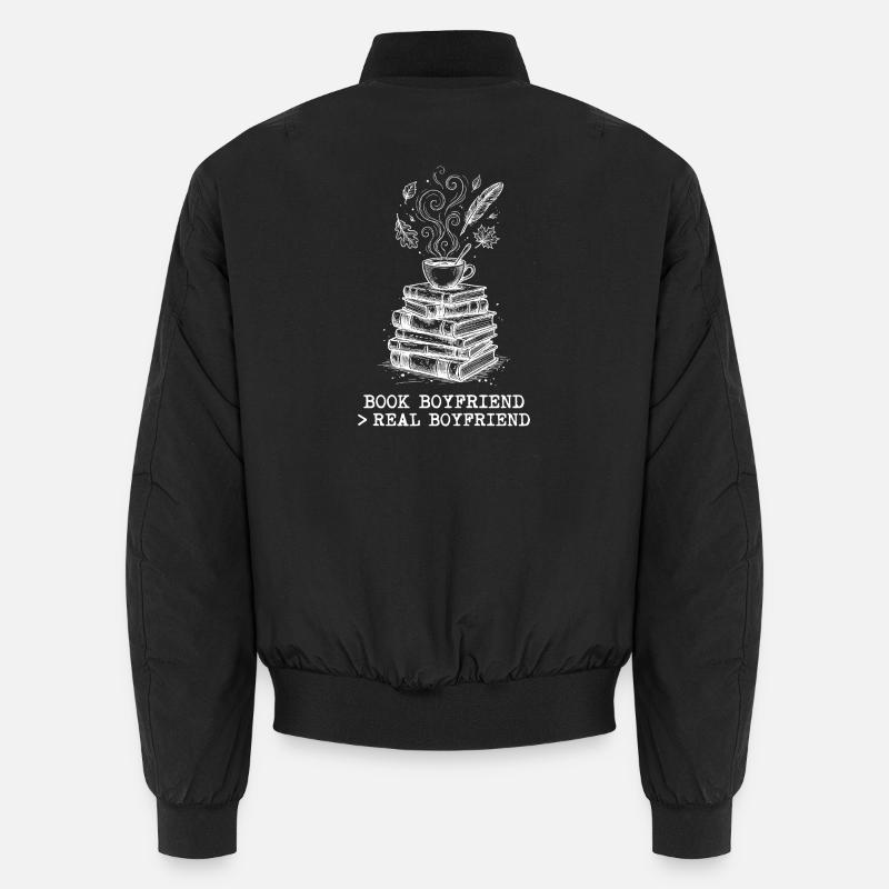 "Buchfreund > Echter Freund" ! Unisex Bomberjacke