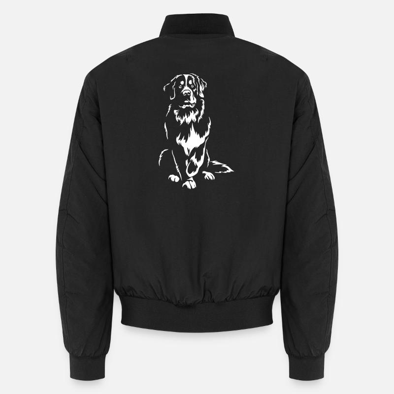 Berner Sennenhund "Black Edition" Unisex Bomberjacke